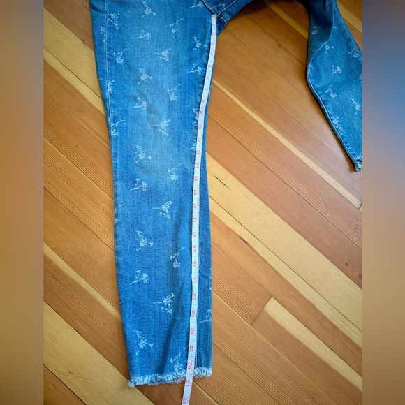 NWT Gap high Rise True Skinny Floral Print Ankle Jeans 27 / 4 - Picture 3 of 16